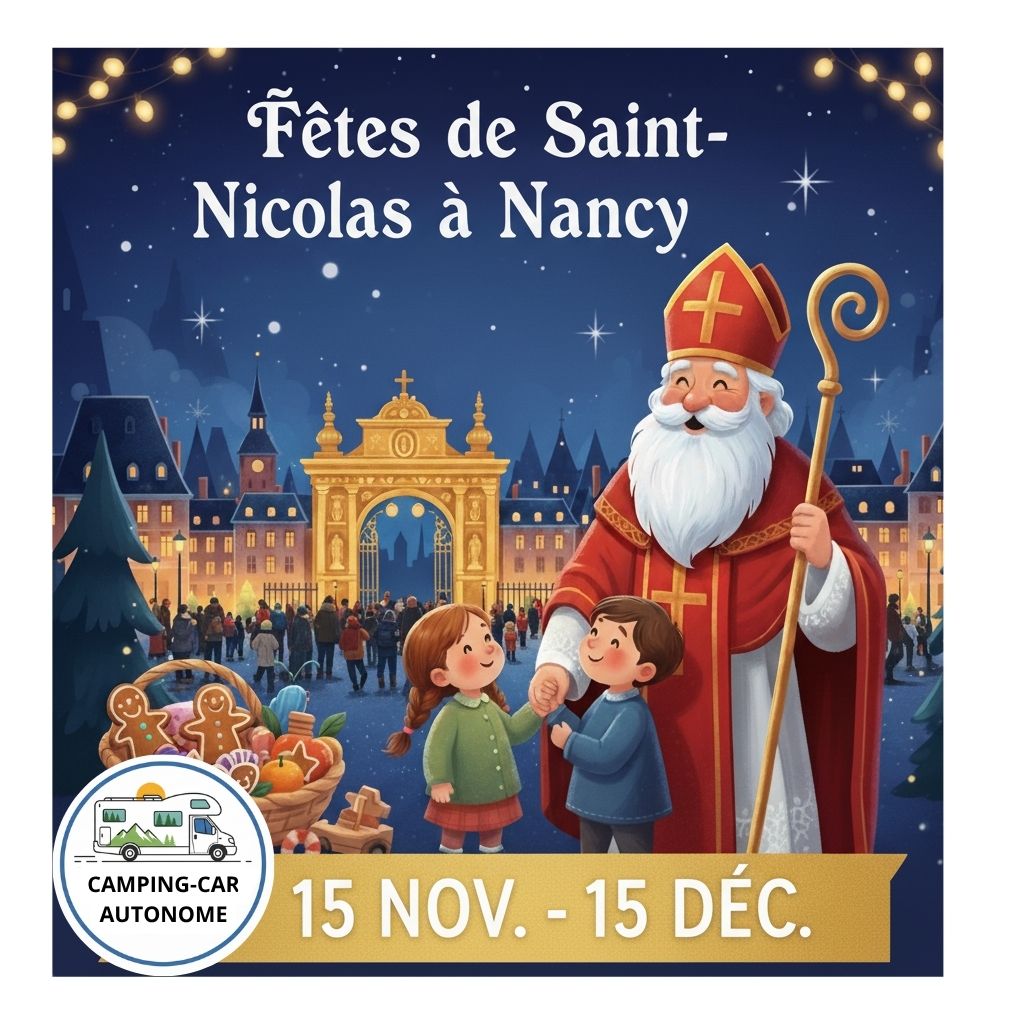 Fête de Saint-Nicolas à Nancy - Camping-car autonome uniquement - ouverture exceptionnelle - Camping Bel Air Village Le Brabois - Nancy